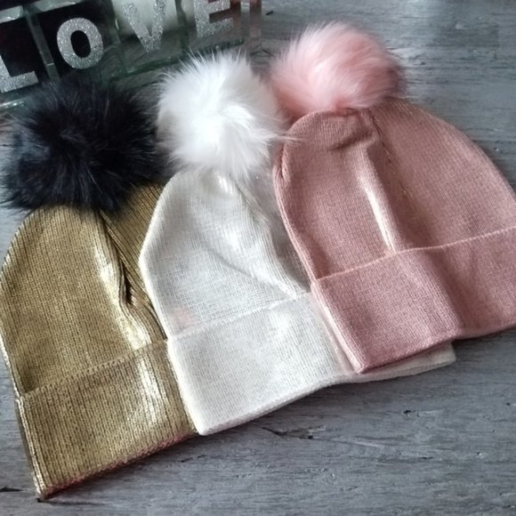 ELIZA Metallic Hat Beanie - SILVER - Picture 6 of 9